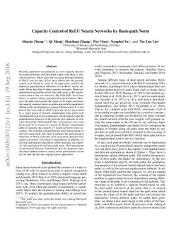 Capacity Control of ReLU Neural Networks by Basis-path Norm