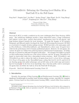 TStarBots: Defeating the Cheating Level Builtin AI in StarCraft II in
  the Full Game