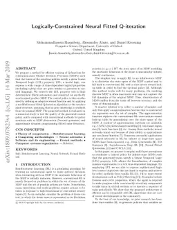 Logically-Constrained Neural Fitted Q-Iteration