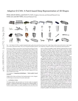 Adaptive O-CNN: A Patch-based Deep Representation of 3D Shapes