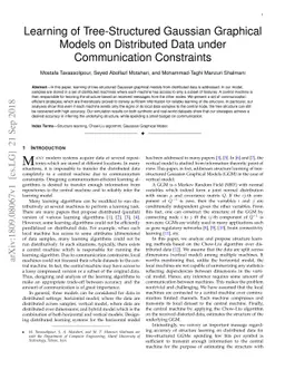 Learning of Tree-Structured Gaussian Graphical Models on Distributed
  Data under Communication Constraints
