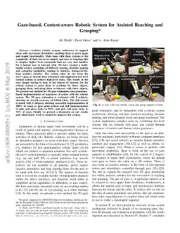 Gaze-based, Context-aware Robotic System for Assisted Reaching and
  Grasping