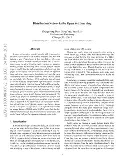 Distribution Networks for Open Set Learning