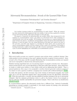 Adversarial Recommendation: Attack of the Learned Fake Users
