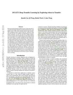 DT-LET: Deep Transfer Learning by Exploring where to Transfer