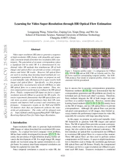 Learning for Video Super-Resolution through HR Optical Flow Estimation