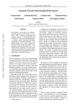 Chargrid: Towards Understanding 2D Documents