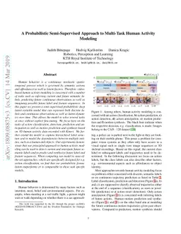 A Probabilistic Semi-Supervised Approach to Multi-Task Human Activity
  Modeling