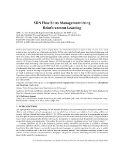 SDN Flow Entry Management Using Reinforcement Learning