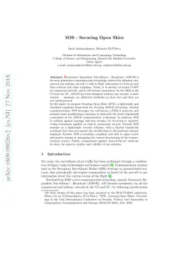 SOS - Securing Open Skies