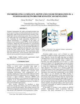 Incorporating Luminance, Depth and Color Information by a Fusion-based
  Network for Semantic Segmentation