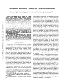 Incremental Adversarial Learning for Optimal Path Planning