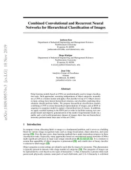 Combined convolutional and recurrent neural networks for hierarchical
  classification of images