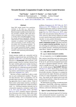 Towards Dynamic Computation Graphs via Sparse Latent Structure