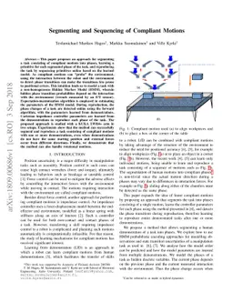 Segmenting and Sequencing of Compliant Motions