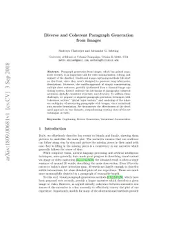 Diverse and Coherent Paragraph Generation from Images