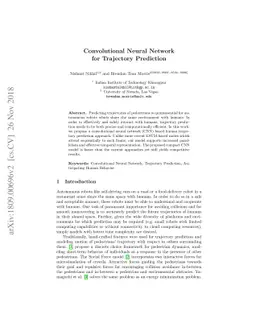 Convolutional Neural Network for Trajectory Prediction