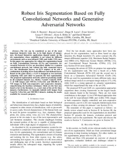 Robust Iris Segmentation Based on Fully Convolutional Networks and
  Generative Adversarial Networks