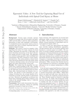 Egocentric Video: A New Tool for Capturing Hand Use of Individuals with
  Spinal Cord Injury at Home