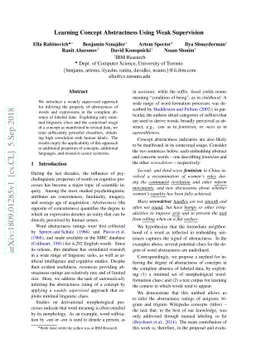 Learning Concept Abstractness Using Weak Supervision