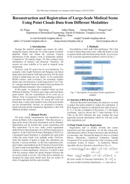Reconstruction and Registration of Large-Scale Medical Scene Using Point
  Clouds Data from Different Modalities