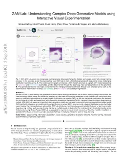 GAN Lab: Understanding Complex Deep Generative Models using Interactive
  Visual Experimentation