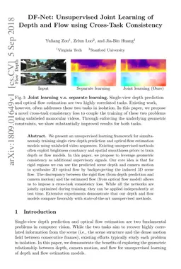 DF-Net: Unsupervised Joint Learning of Depth and Flow using Cross-Task
  Consistency