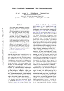 TVQA: Localized, Compositional Video Question Answering