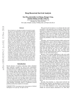 Deep Recurrent Survival Analysis