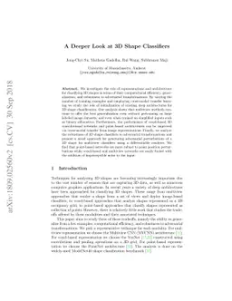 A Deeper Look at 3D Shape Classifiers