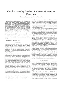 Machine Learning Methods for Network Intrusion Detection