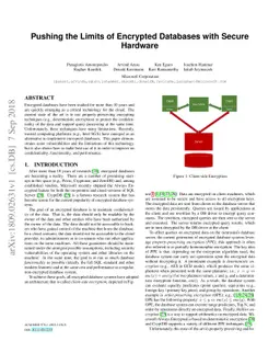 Pushing the Limits of Encrypted Databases with Secure Hardware