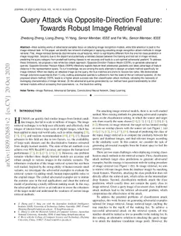 Query Attack via Opposite-Direction Feature:Towards Robust Image
  Retrieval