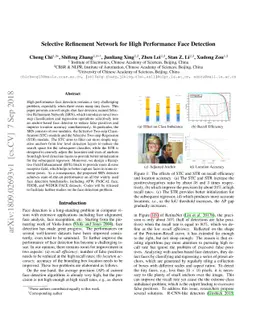 Selective Refinement Network for High Performance Face Detection