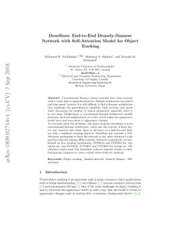 DensSiam: End-to-End Densely-Siamese Network with Self-Attention Model
  for Object Tracking