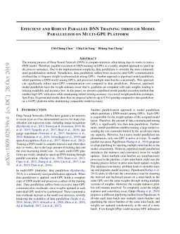 Efficient and Robust Parallel DNN Training through Model Parallelism on
  Multi-GPU Platform
