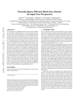 Towards Query Efficient Black-box Attacks: An Input-free Perspective