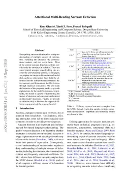 Attentional Multi-Reading Sarcasm Detection