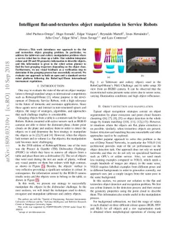 Intelligent flat-and-textureless object manipulation in Service Robots