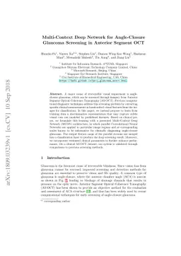 Multi-Context Deep Network for Angle-Closure Glaucoma Screening in
  Anterior Segment OCT