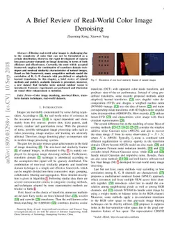 A Brief Review of Real-World Color Image Denoising