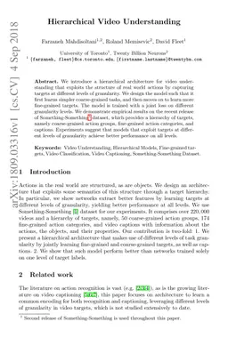 Hierarchical Video Understanding