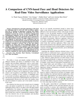 A Comparison of CNN-based Face and Head Detectors for Real-Time Video
  Surveillance Applications
