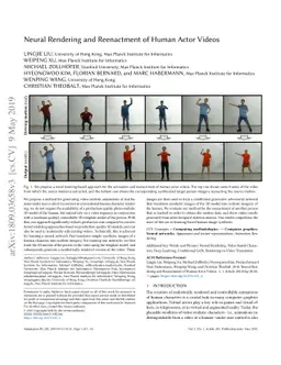 Neural Rendering and Reenactment of Human Actor Videos