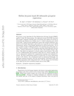 Hubless keypoint-based 3D deformable groupwise registration