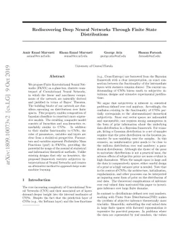 Rediscovering Deep Neural Networks Through Finite-State Distributions