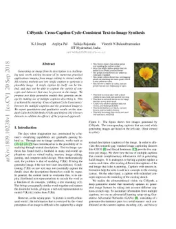 C4Synth: Cross-Caption Cycle-Consistent Text-to-Image Synthesis