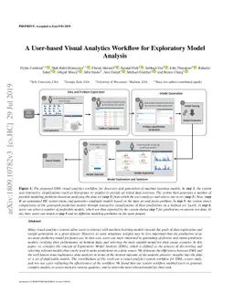 A User-based Visual Analytics Workflow for Exploratory Model Analysis