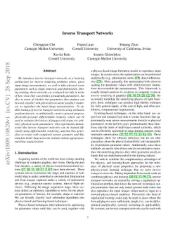 Inverse Transport Networks