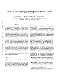 Learning for Single-Shot Confidence Calibration in Deep Neural Networks
  through Stochastic Inferences